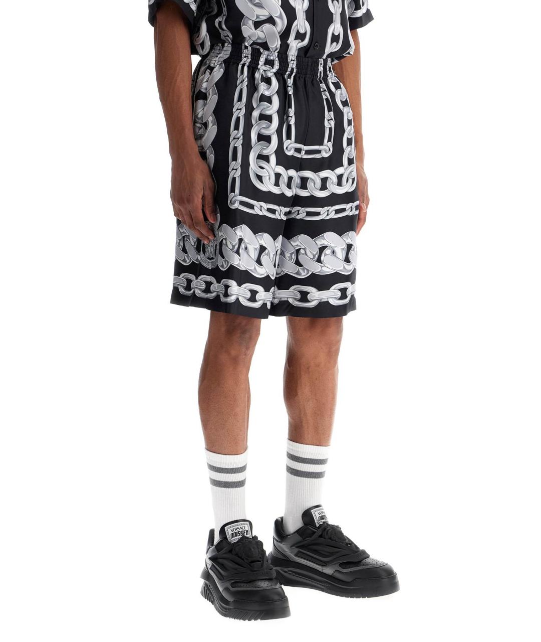 VERSACE Мульти шелковые шорты, фото 2