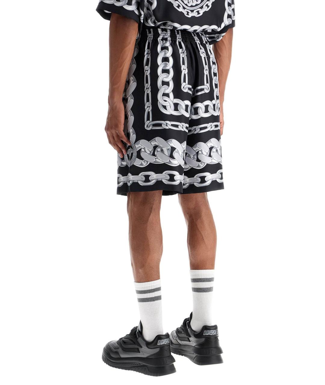 VERSACE Мульти шелковые шорты, фото 3