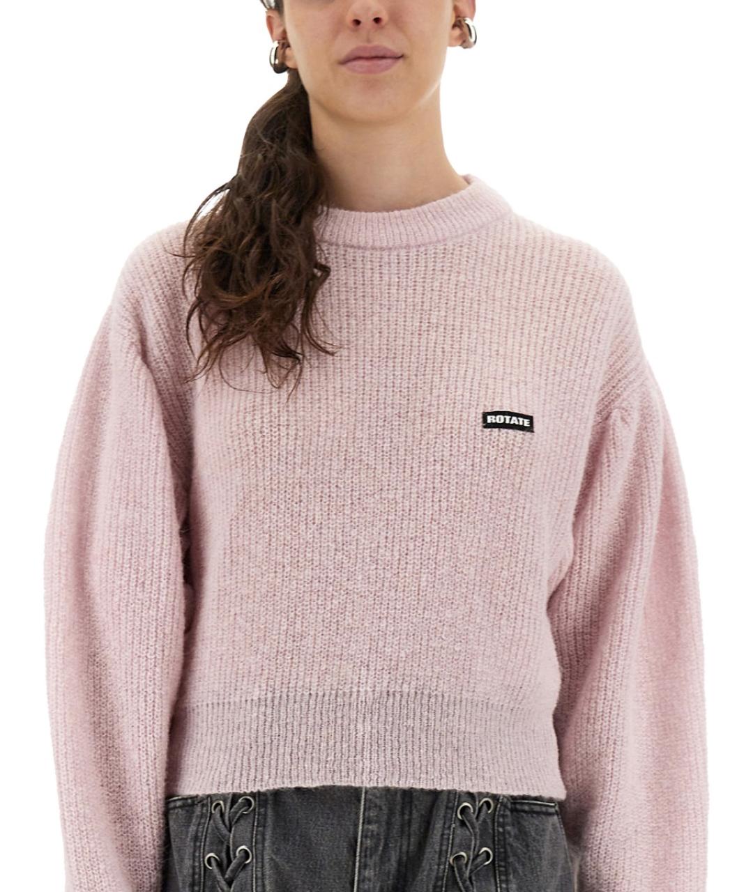 ROTATE Розовый шерстяной джемпер / свитер, фото 4