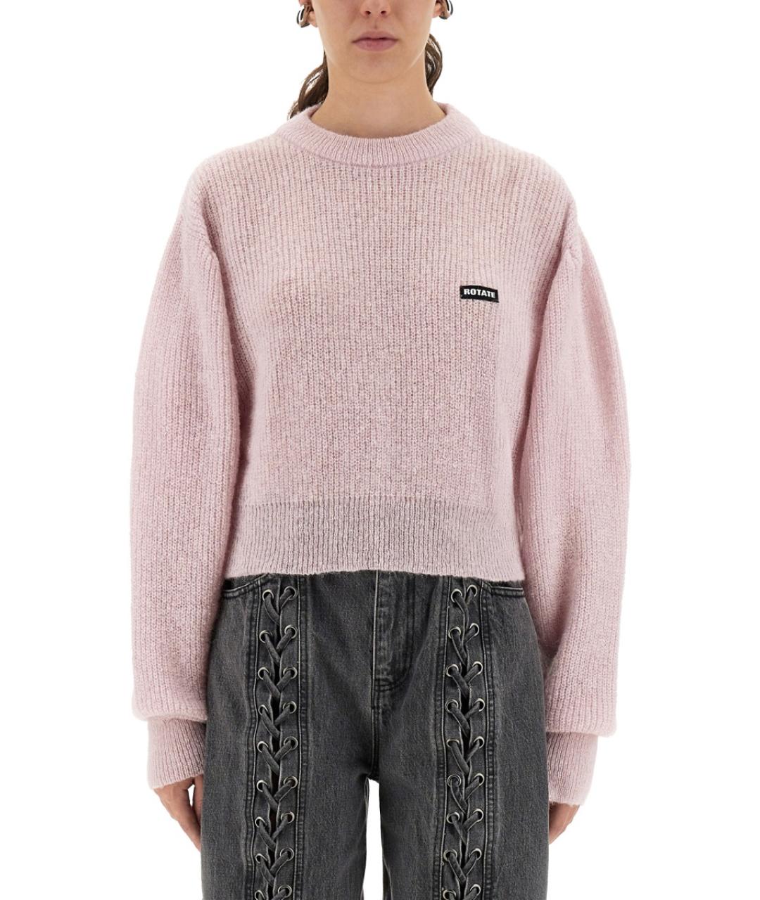 ROTATE Розовый шерстяной джемпер / свитер, фото 5