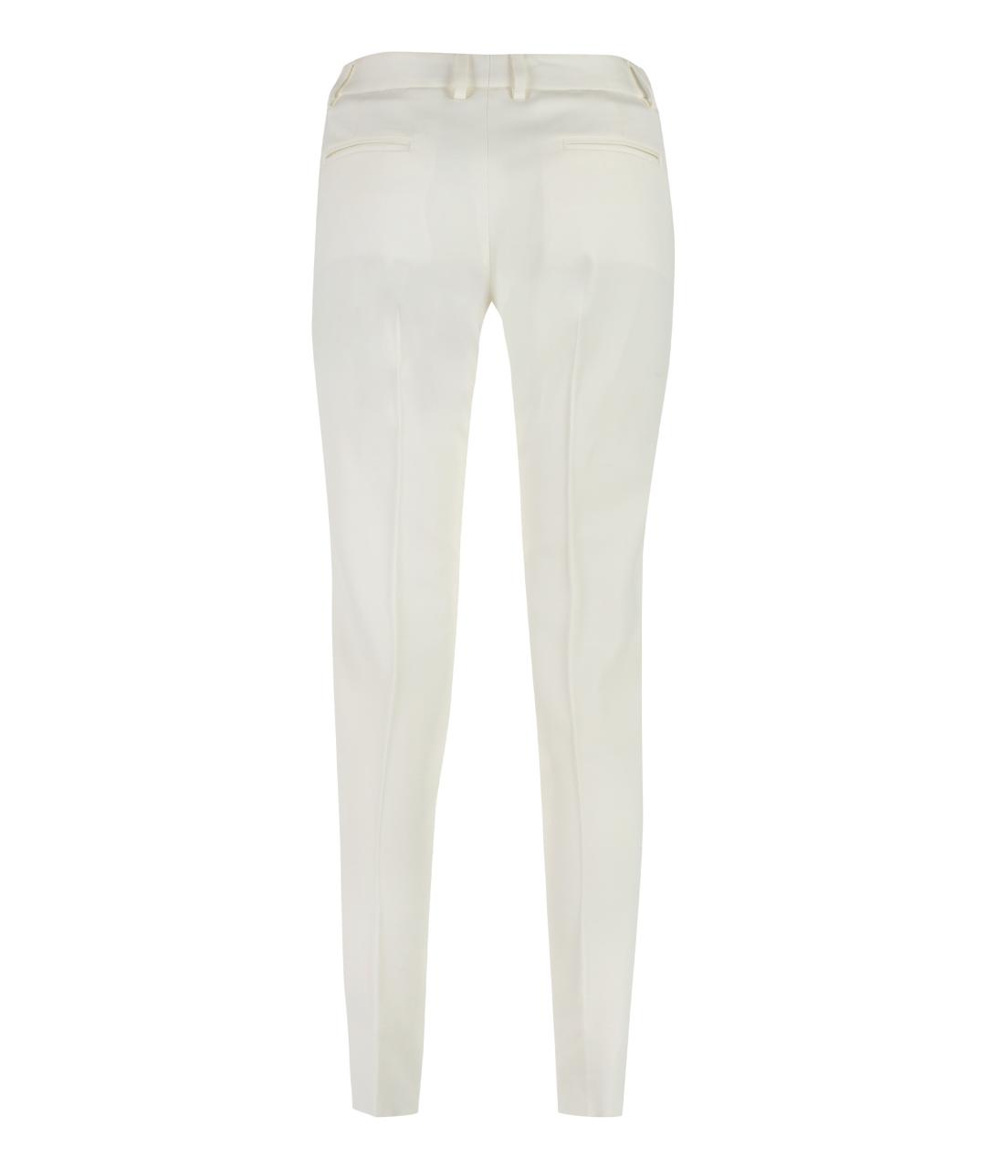 SAINT LAURENT Белые прямые брюки, фото 2