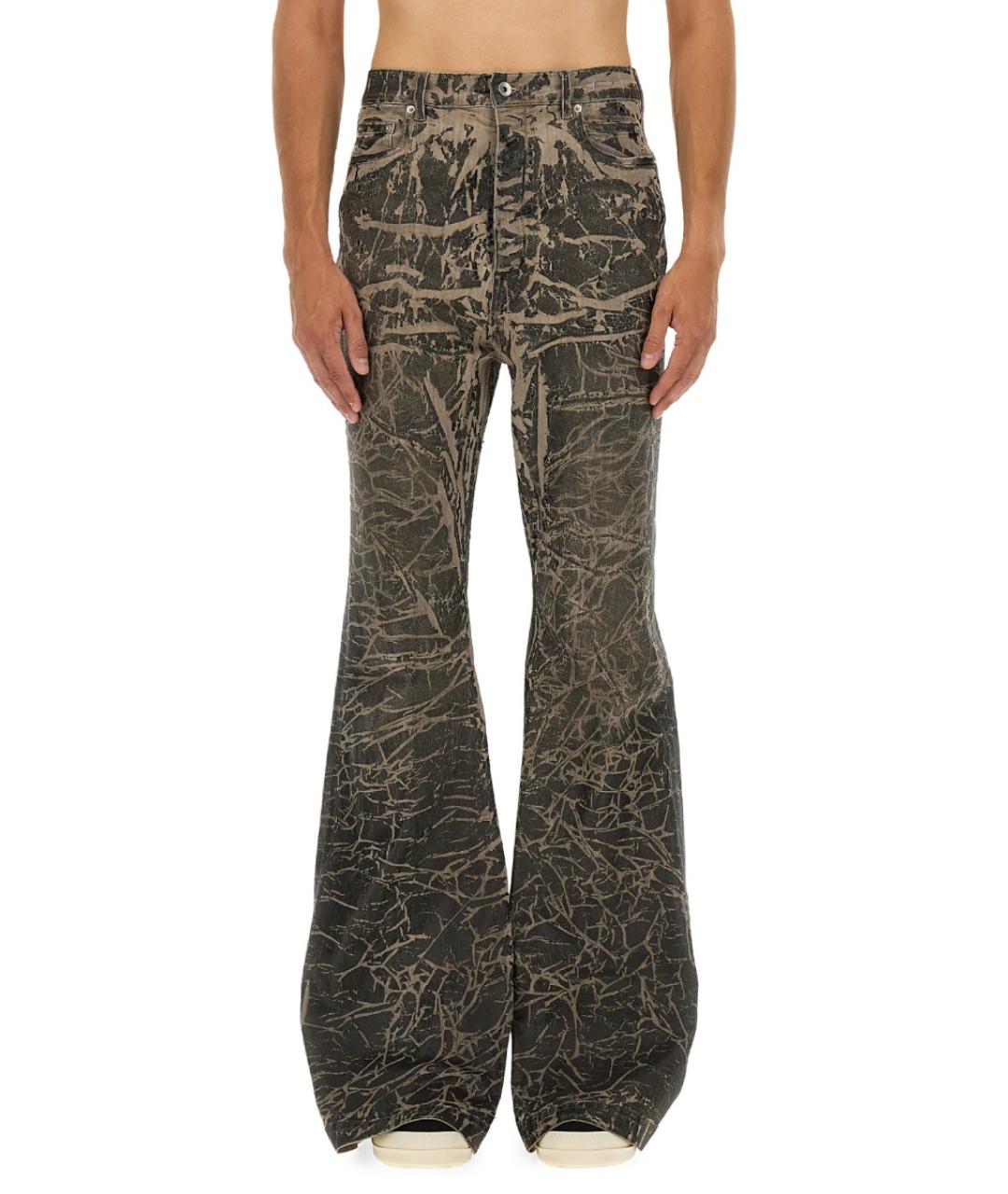 RICK OWENS DRKSHDW Мульти хлопковые повседневные брюки, фото 2