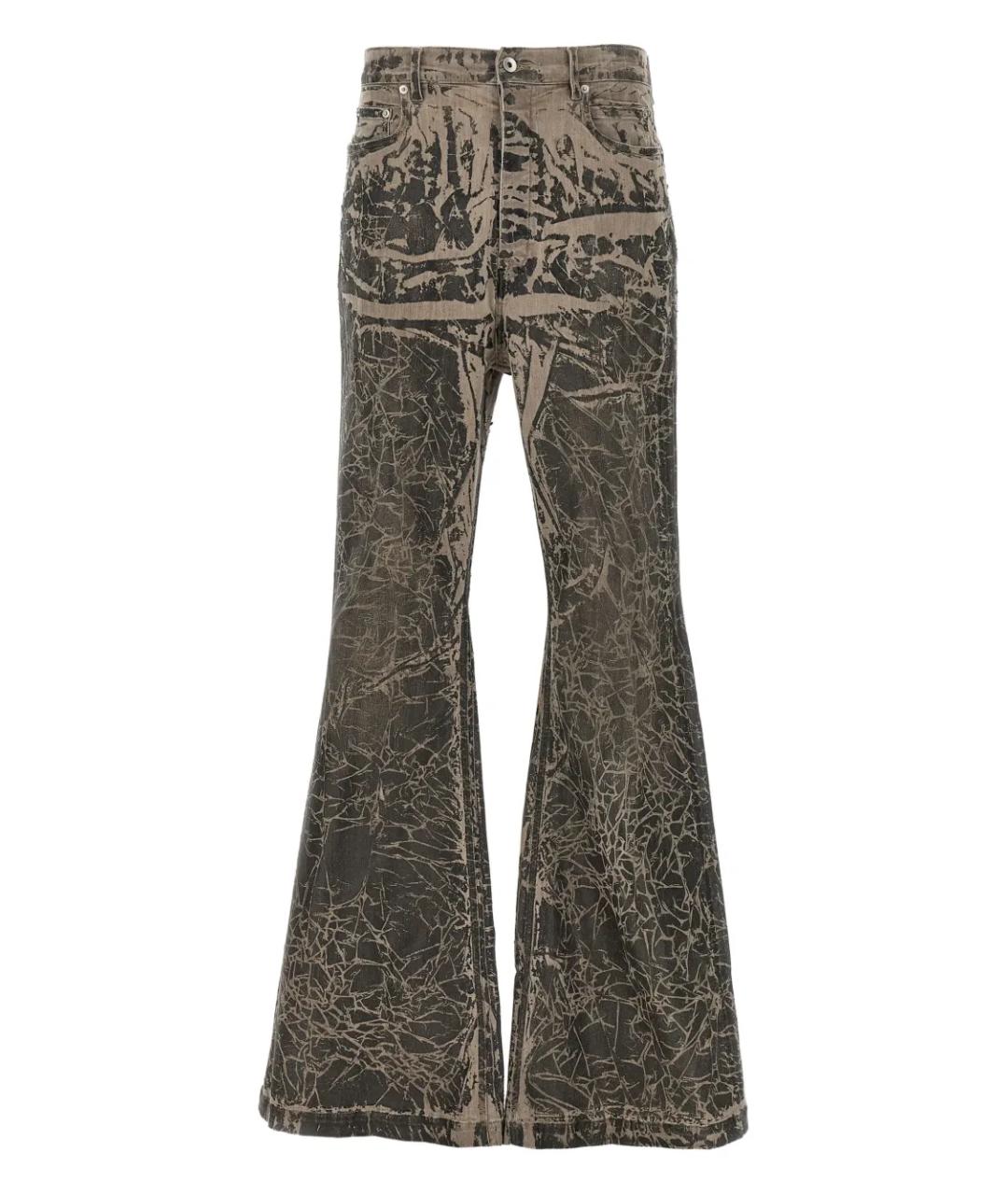 RICK OWENS DRKSHDW Мульти хлопковые повседневные брюки, фото 1