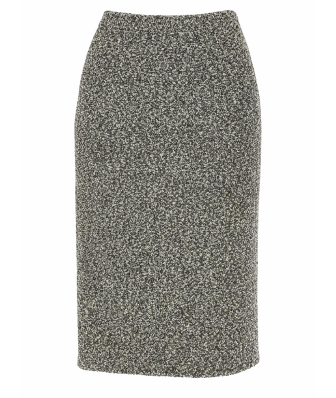 TORY BURCH Серая хлопковая юбка миди, фото 1