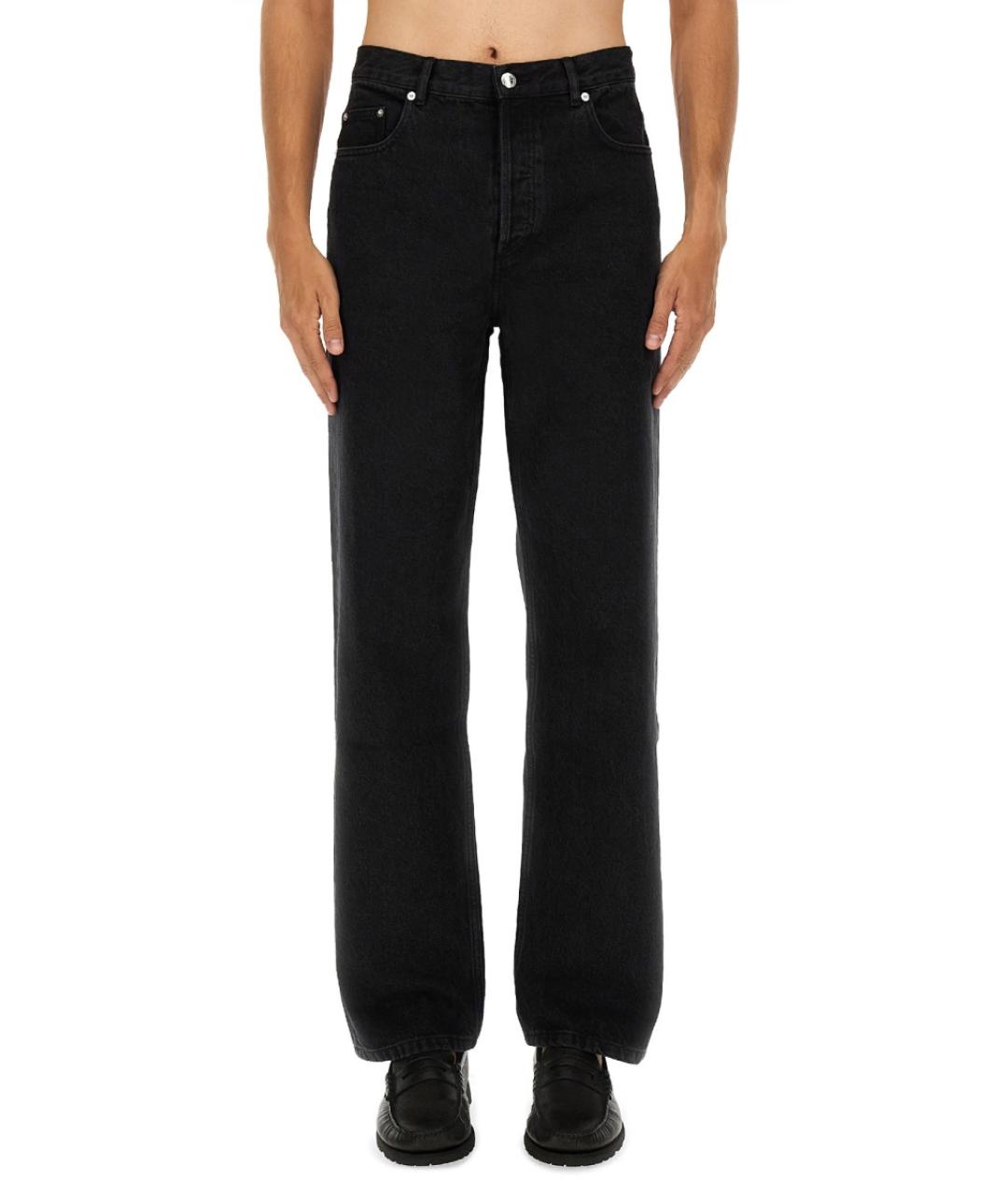 A.P.C. Черные хлопковые повседневные брюки, фото 5