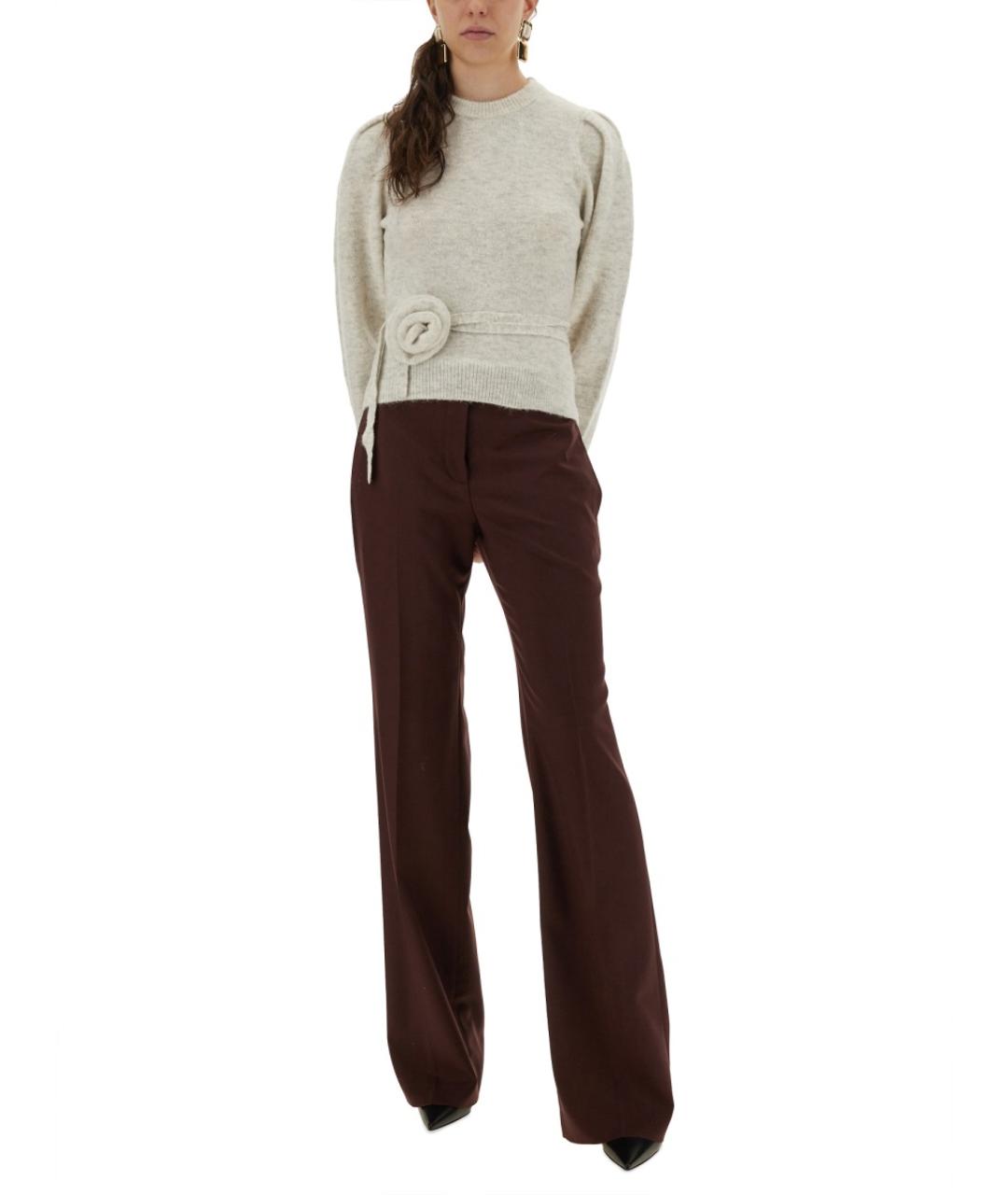 ROTATE Белый шерстяной джемпер / свитер, фото 3