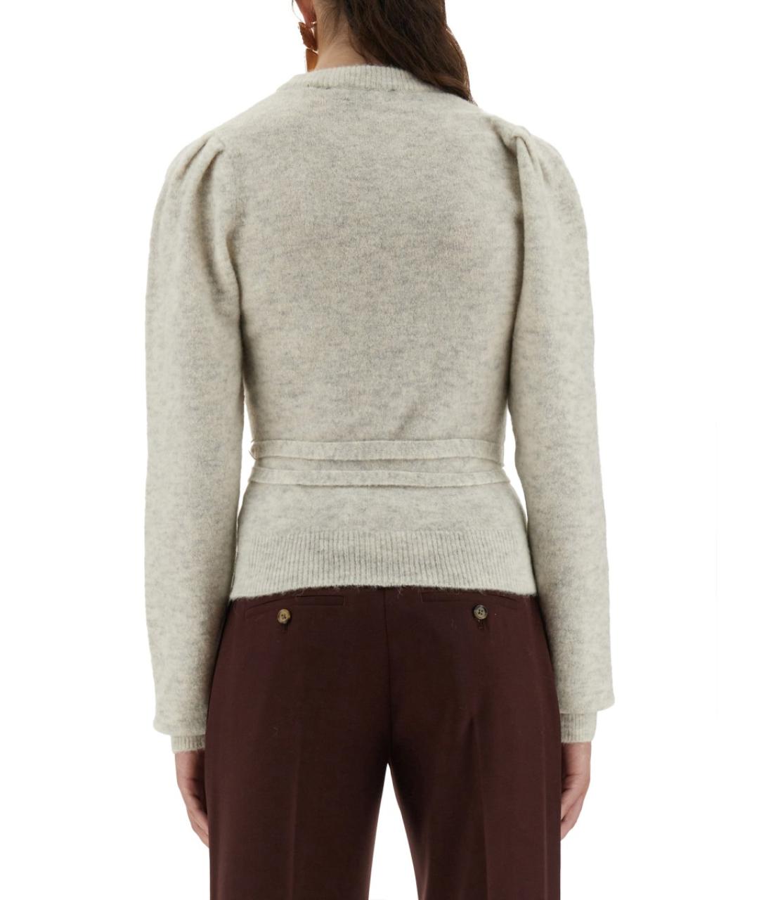 ROTATE Белый шерстяной джемпер / свитер, фото 4