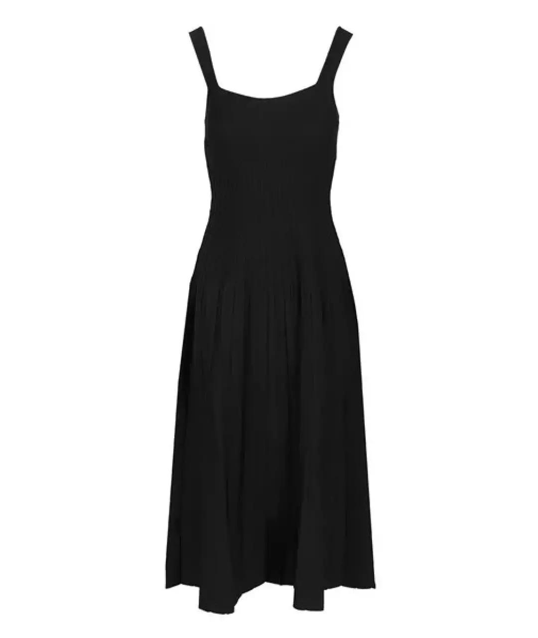 STAUD Черное вискозное повседневное платье, фото 1