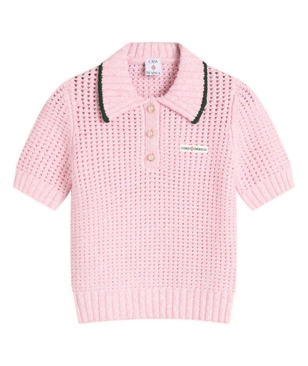 CASABLANCA Розовый хлопковый джемпер / свитер, фото 1