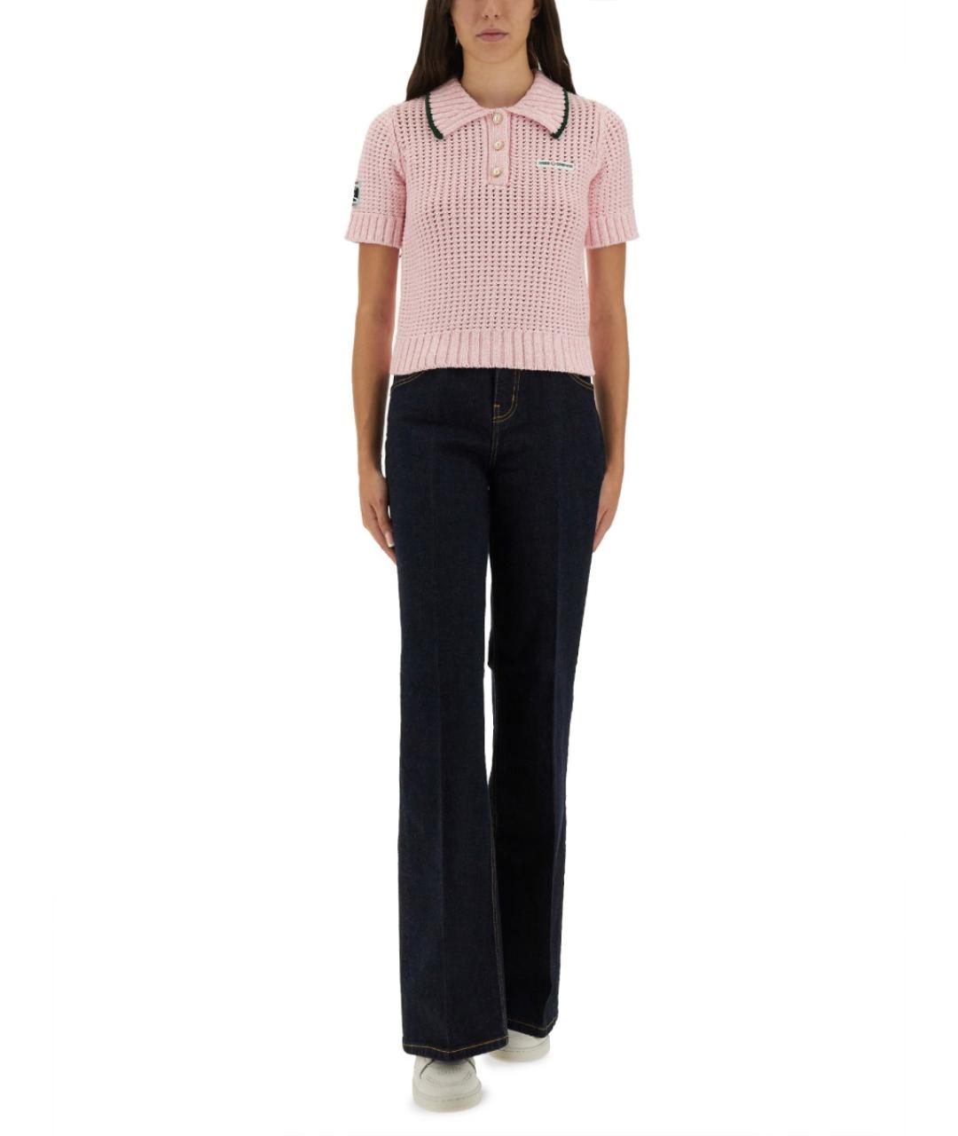 CASABLANCA Розовый хлопковый джемпер / свитер, фото 3