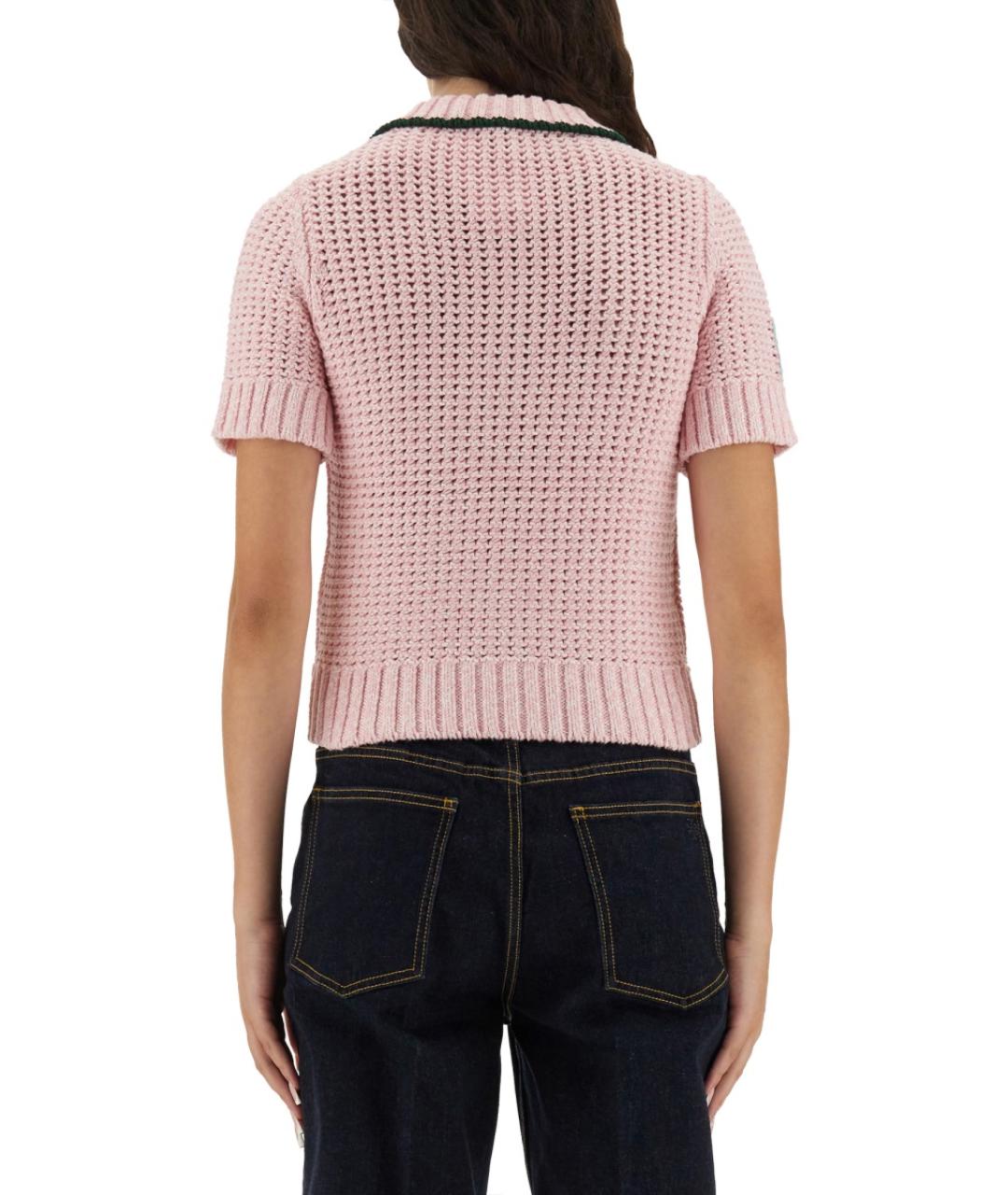 CASABLANCA Розовый хлопковый джемпер / свитер, фото 4