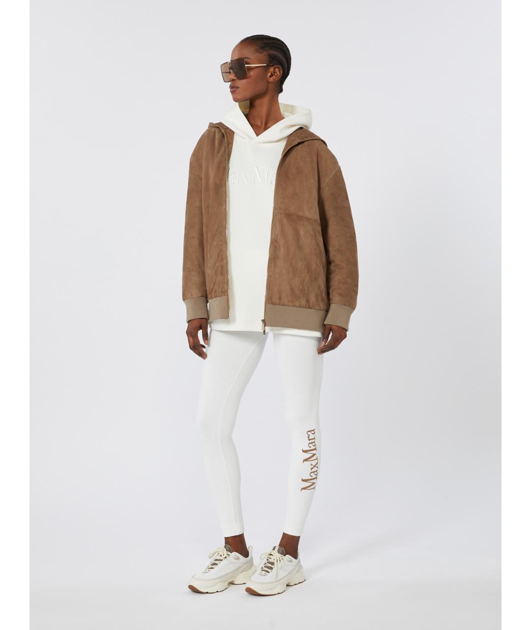 'S MAX MARA Белые полиамидовые леггинсы и велосипедки, фото 2