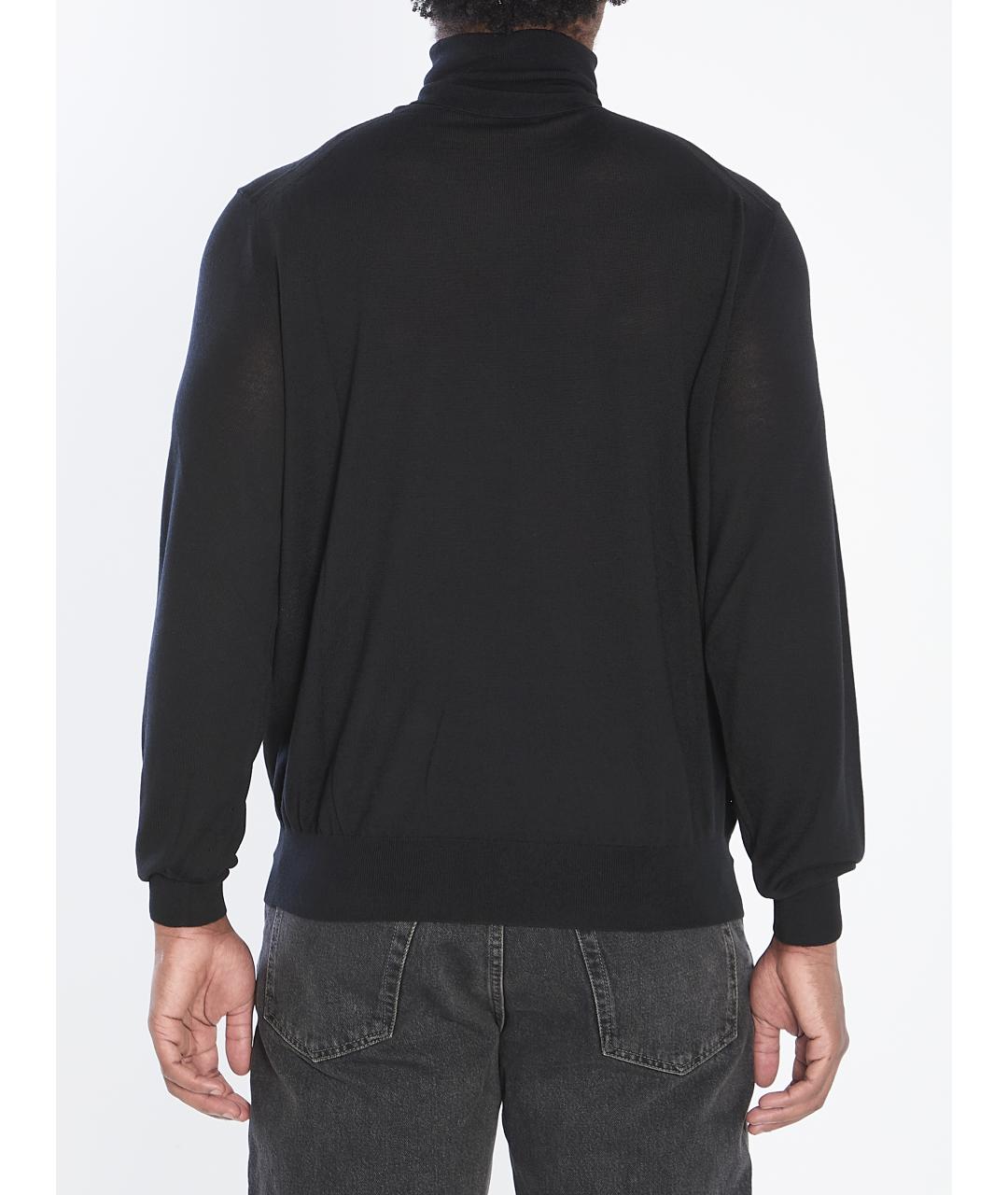 SAINT LAURENT Черная шерстяная водолазка, фото 5