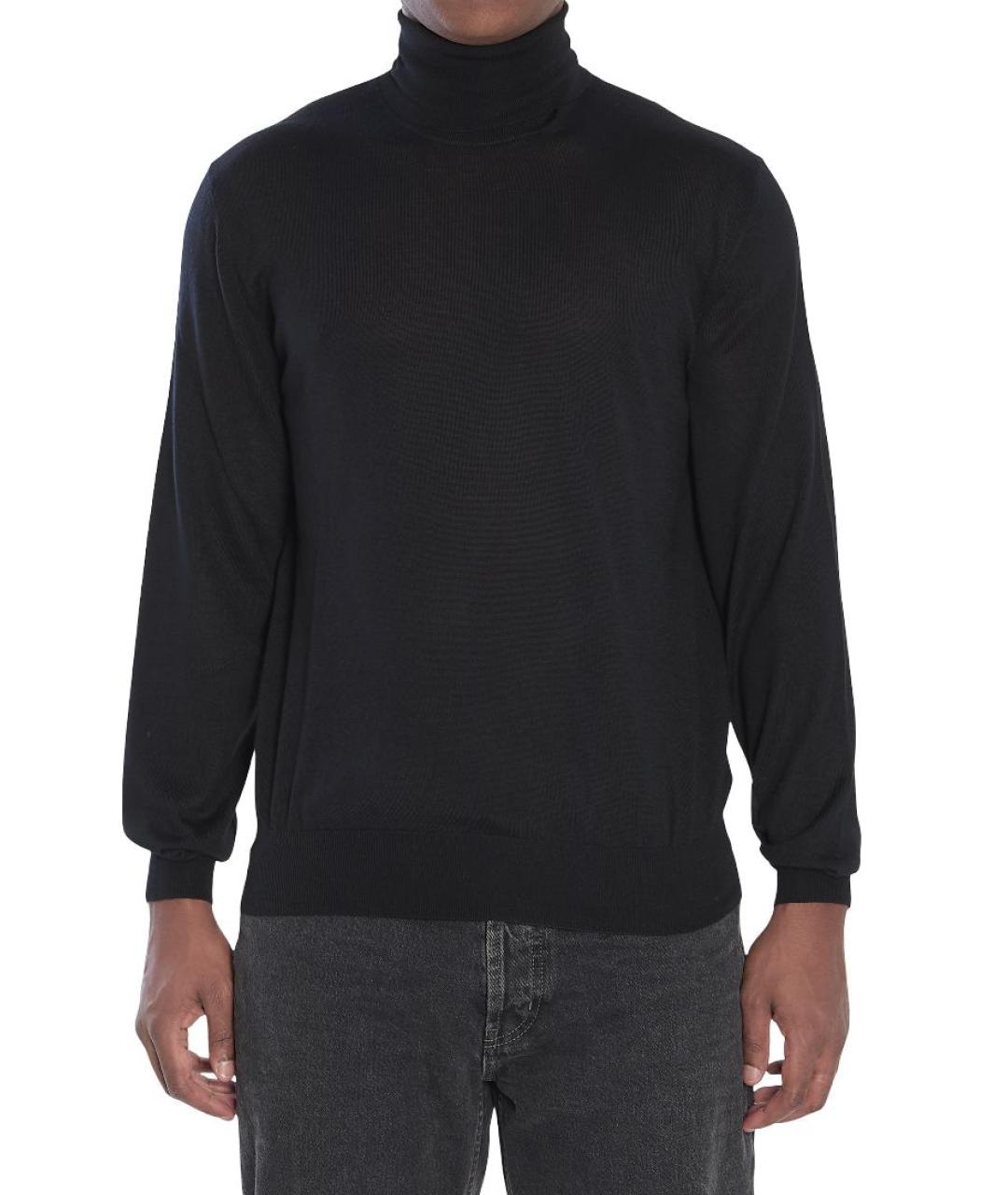 SAINT LAURENT Черная шерстяная водолазка, фото 2