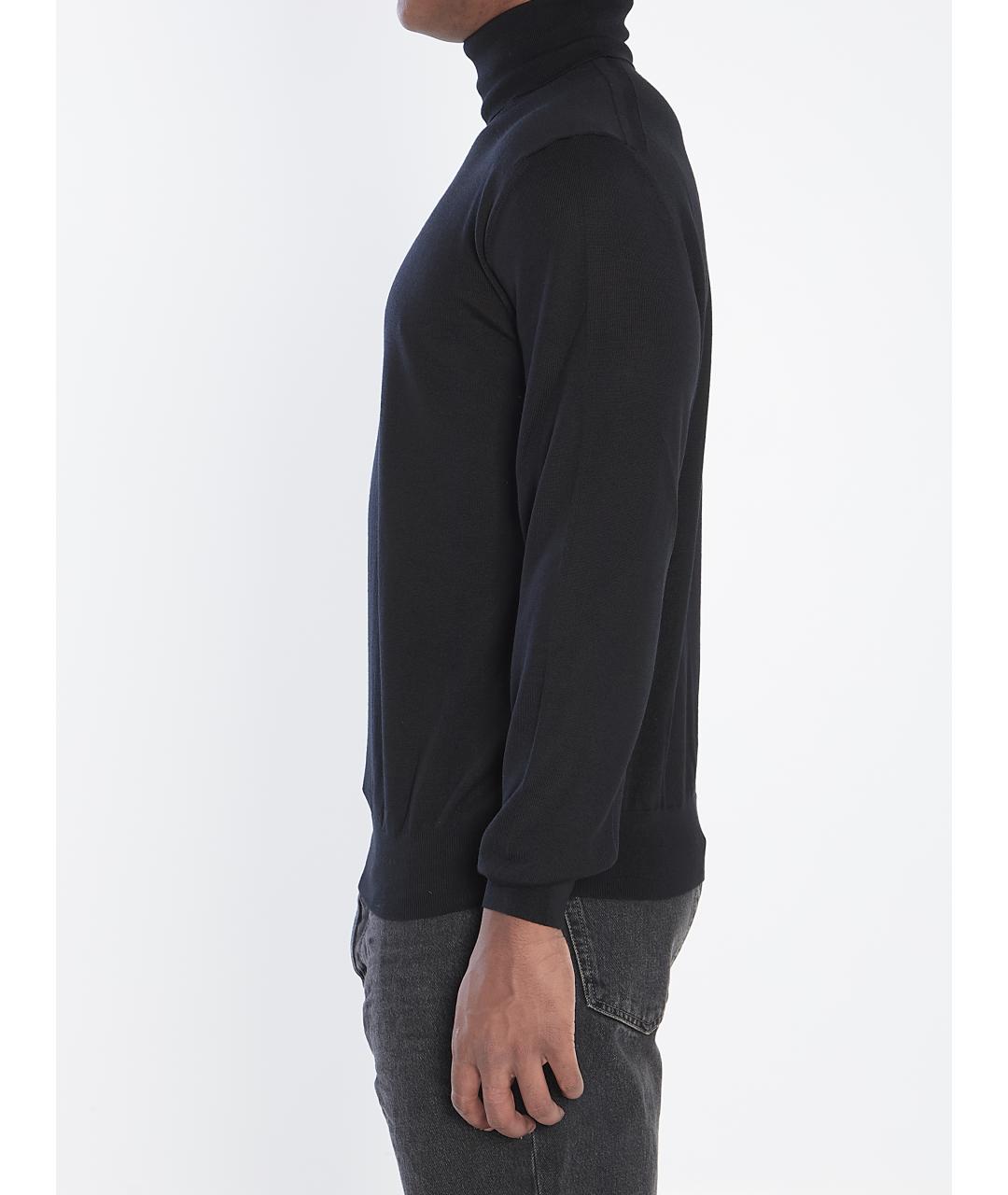 SAINT LAURENT Черная шерстяная водолазка, фото 4