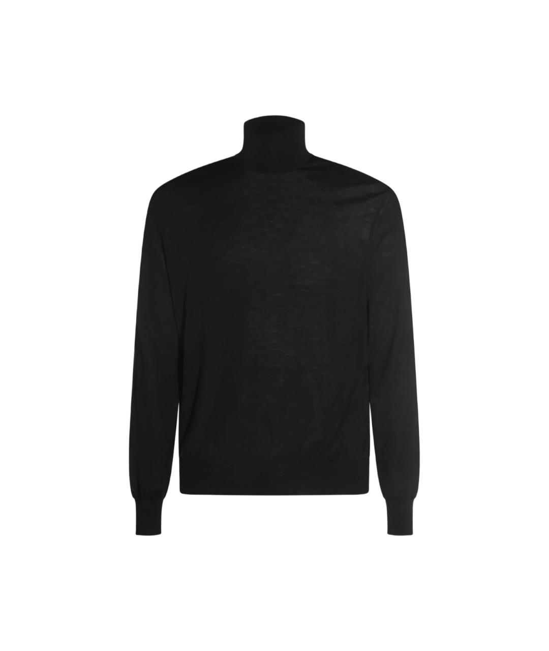 SAINT LAURENT Черная шерстяная водолазка, фото 1