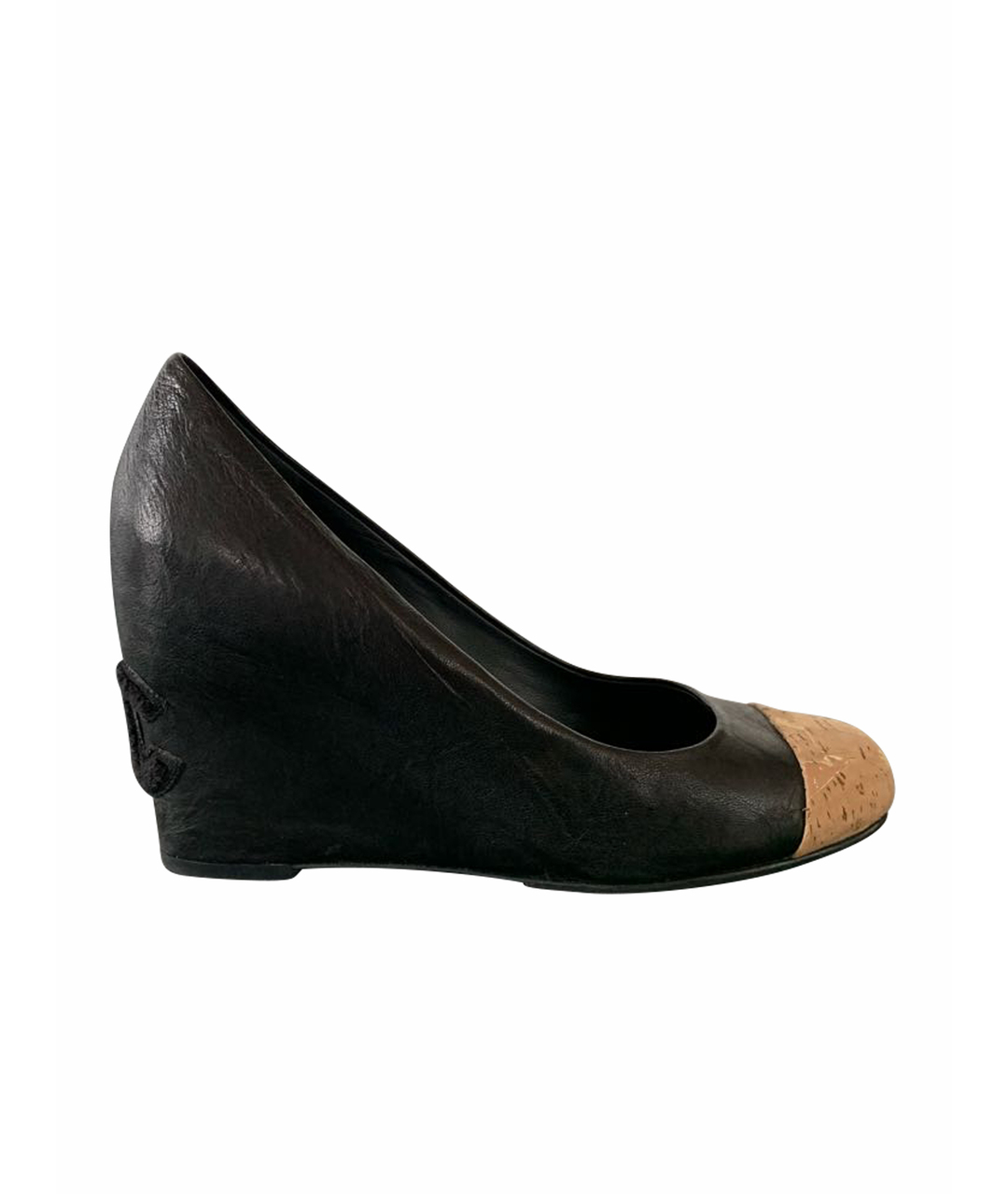 CHANEL PRE-OWNED Черные кожаные туфли, фото 1