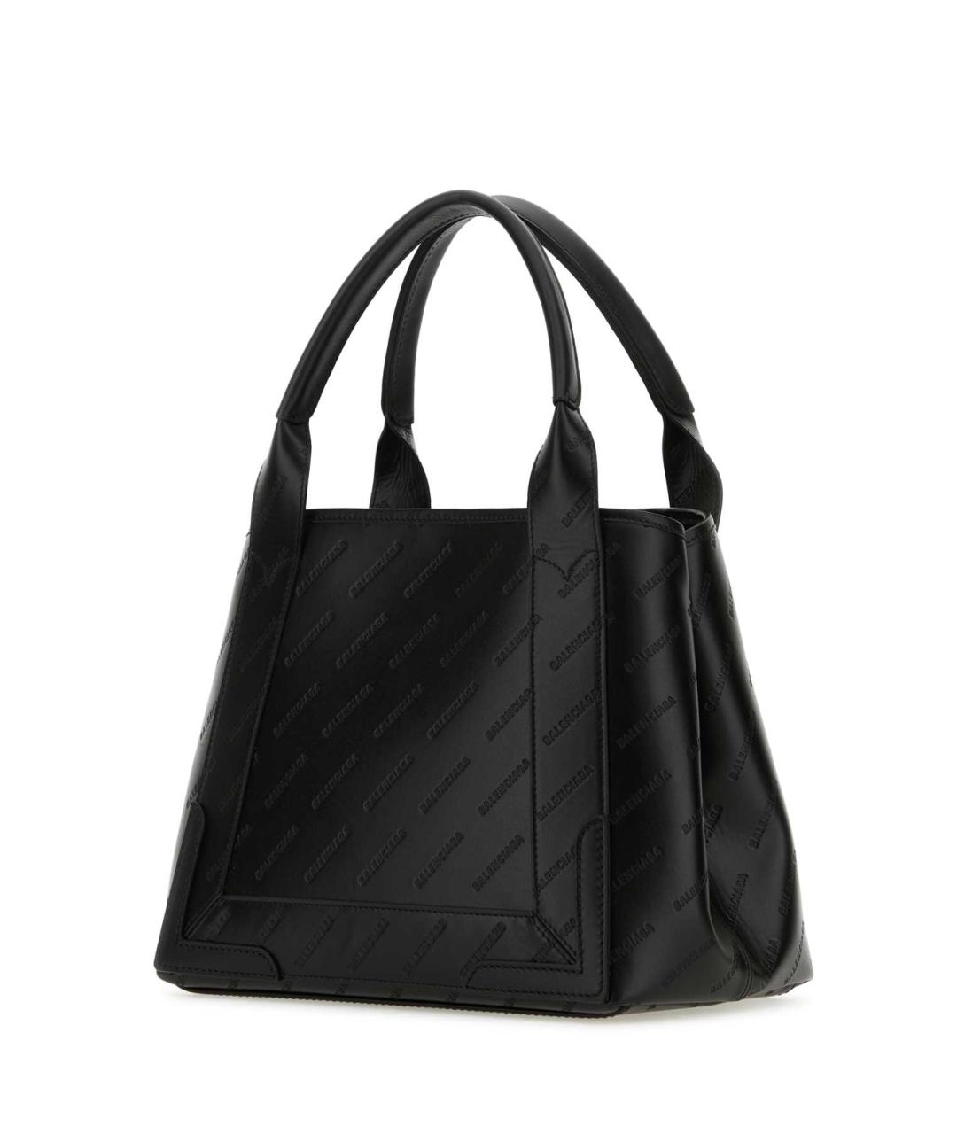 BALENCIAGA Черная кожаная сумка тоут, фото 2