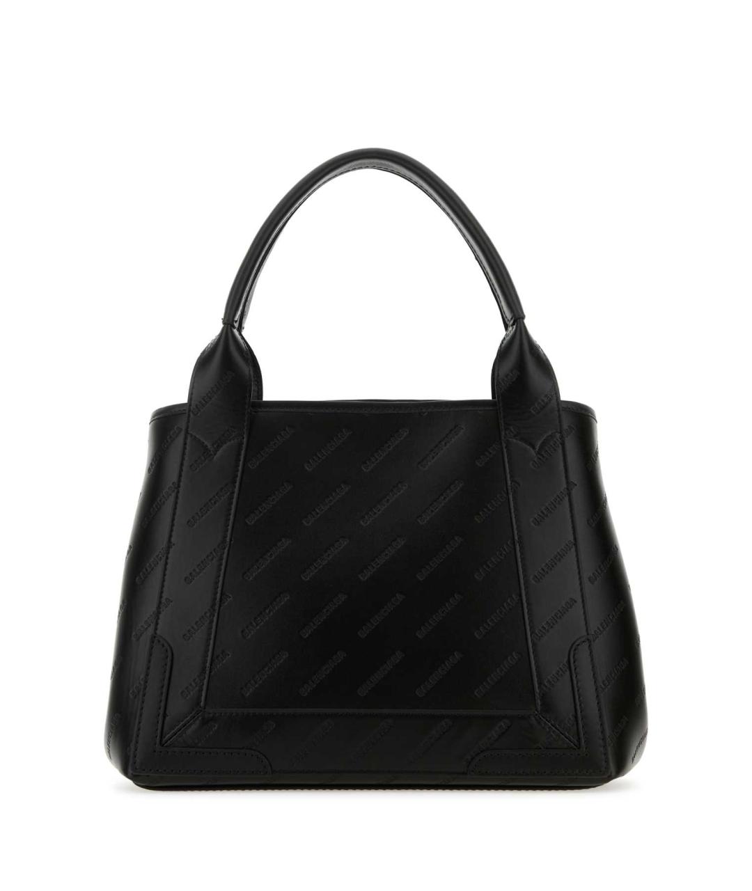 BALENCIAGA Черная кожаная сумка тоут, фото 1