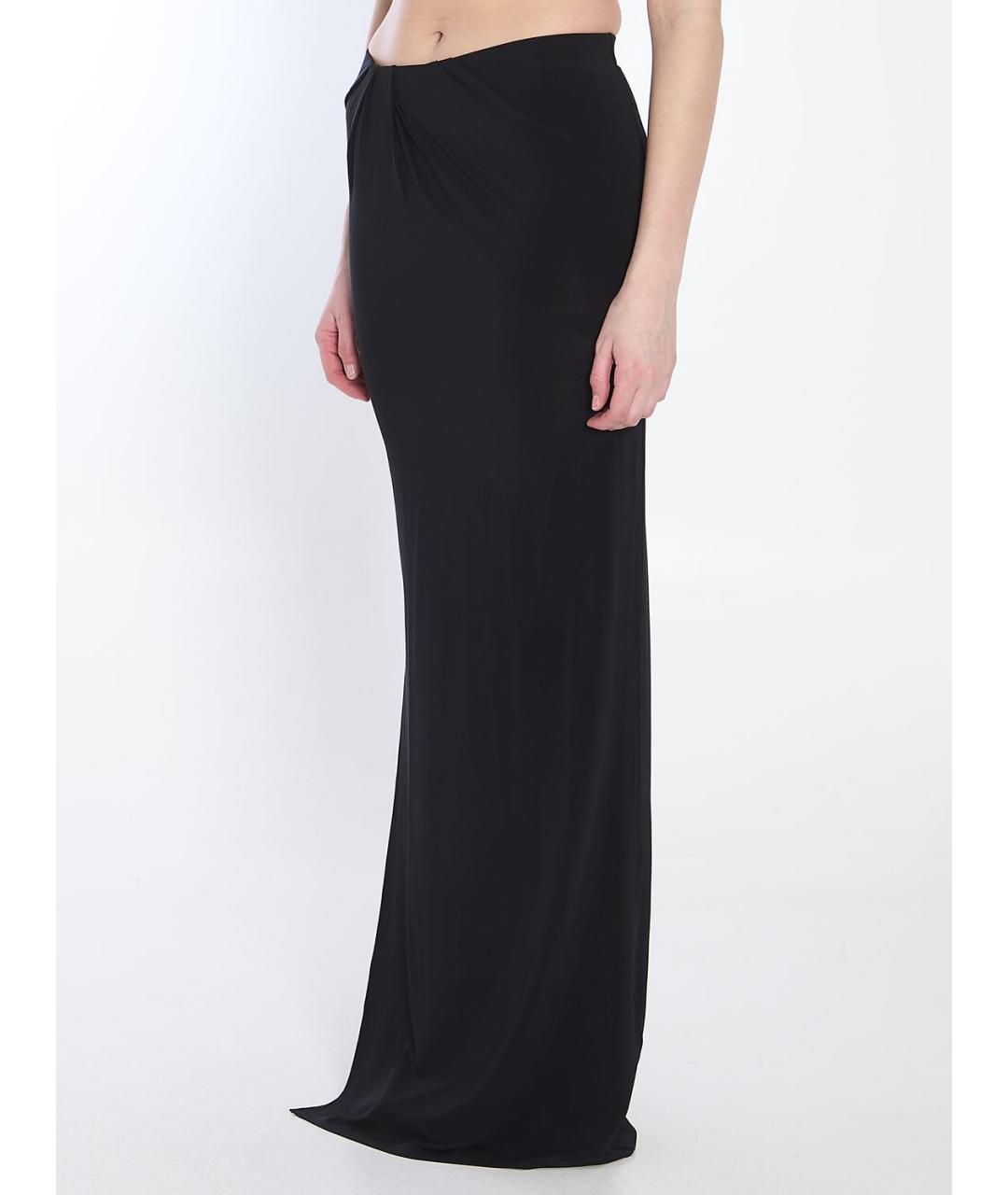 JACQUEMUS Черная хлопковая юбка макси, фото 2