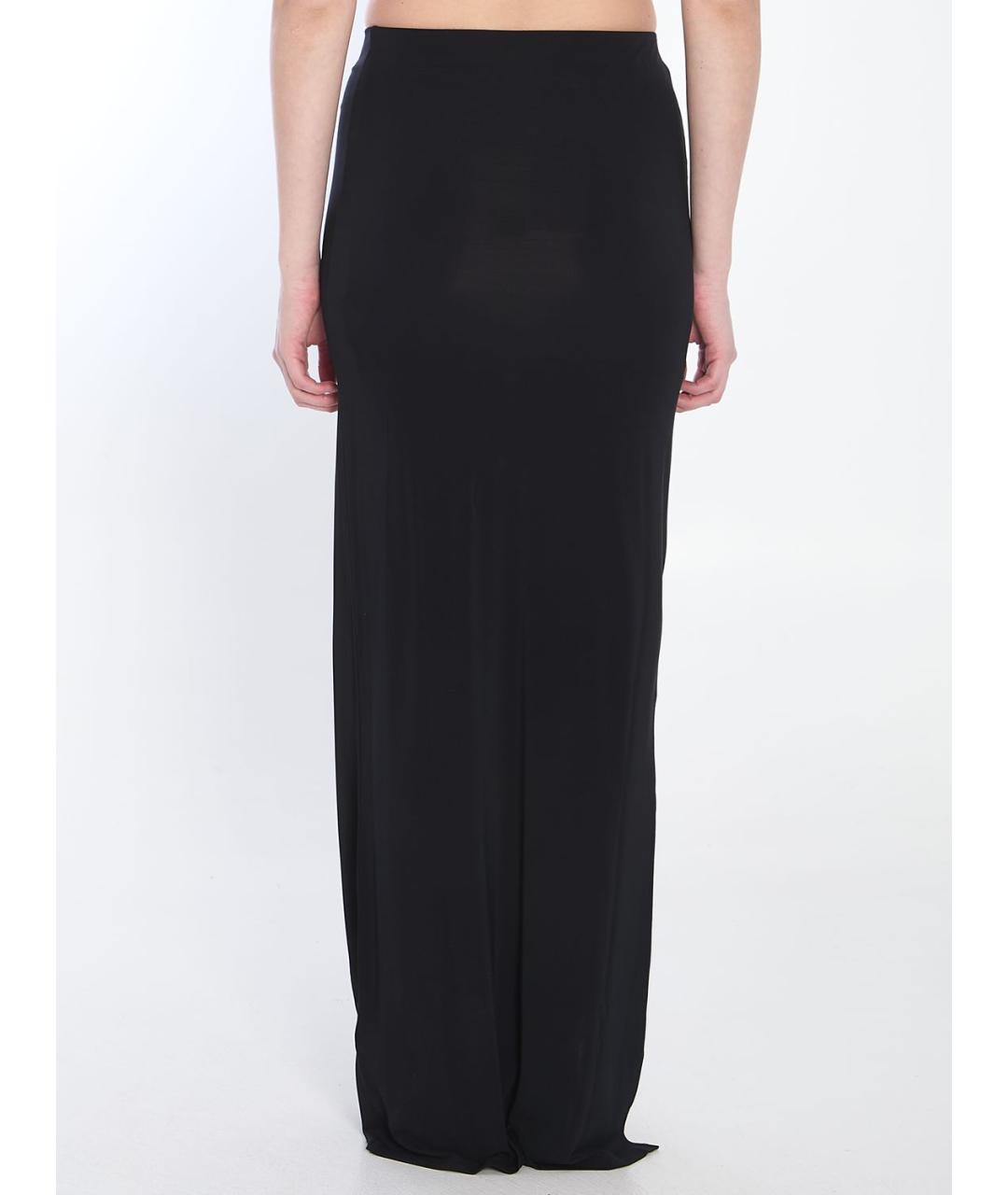 JACQUEMUS Черная хлопковая юбка макси, фото 4