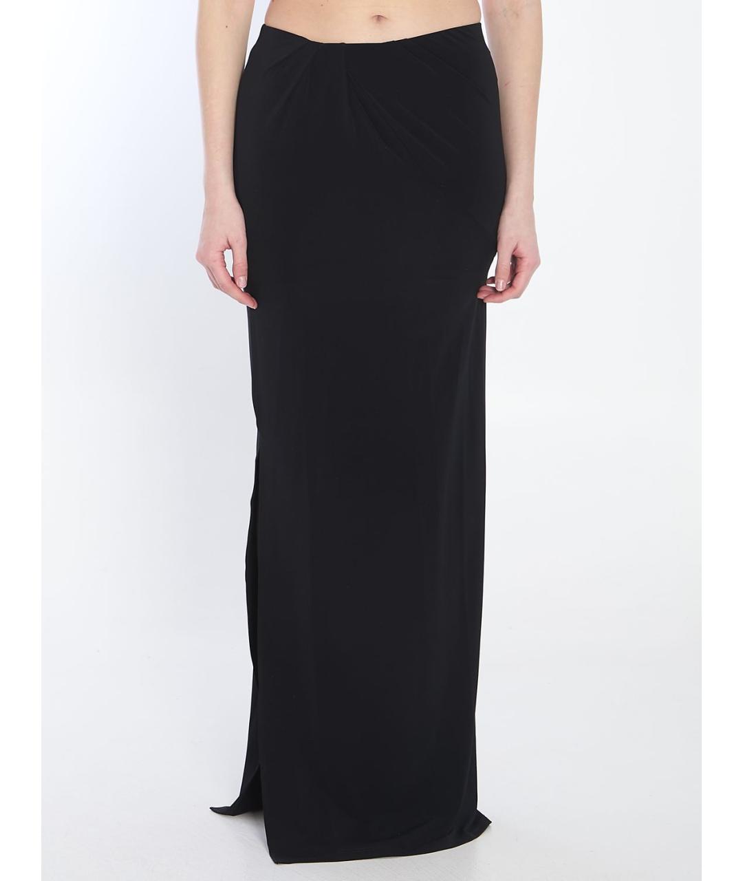 JACQUEMUS Черная хлопковая юбка макси, фото 5