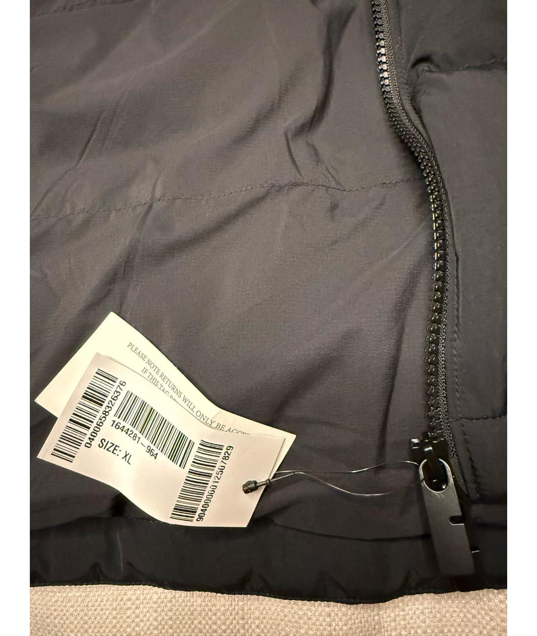 BURBERRY Черный полиэстеровый пуховик, фото 4