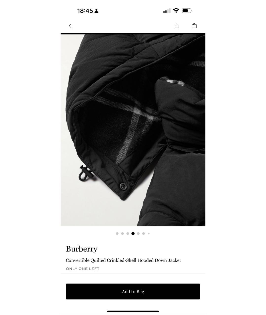 BURBERRY Черный полиэстеровый пуховик, фото 2