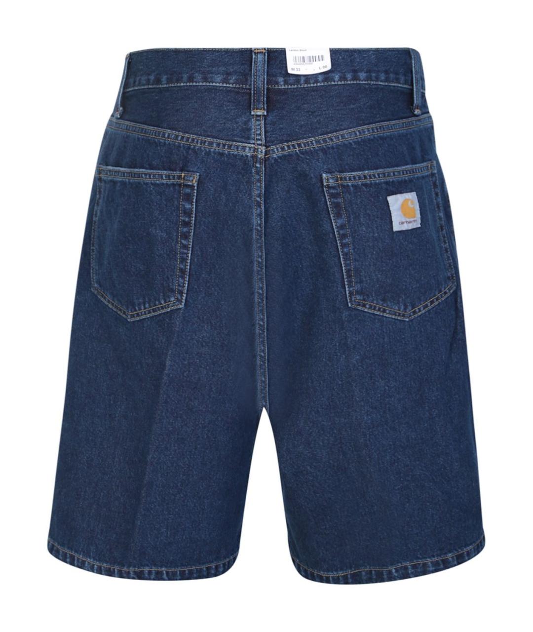 CARHARTT WIP Синие хлопковые шорты, фото 2