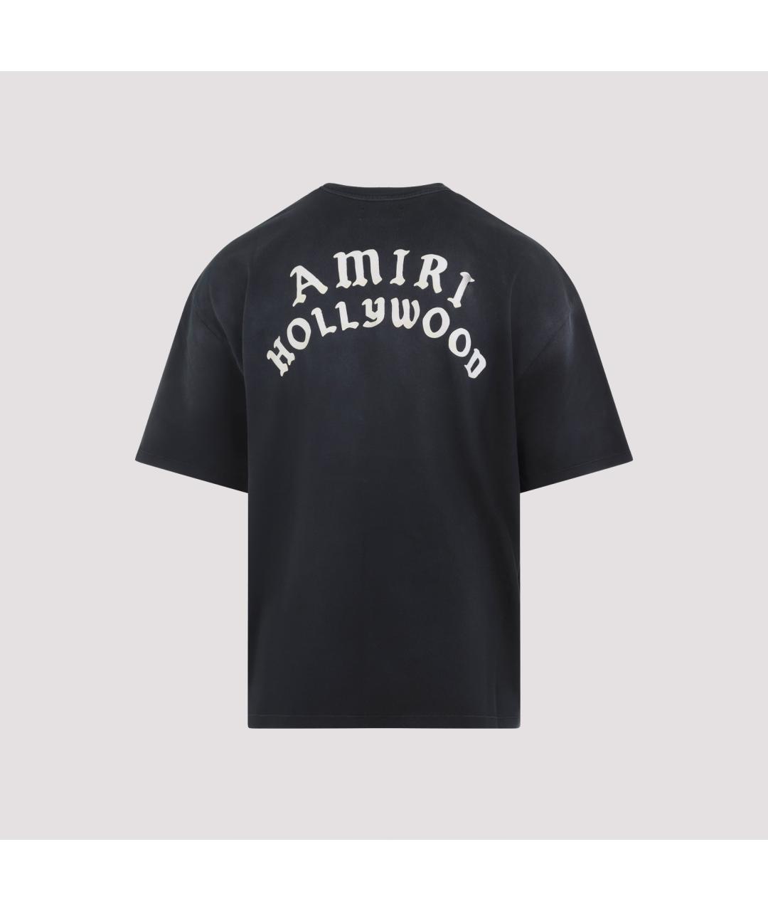 AMIRI Черная хлопковая футболка, фото 3
