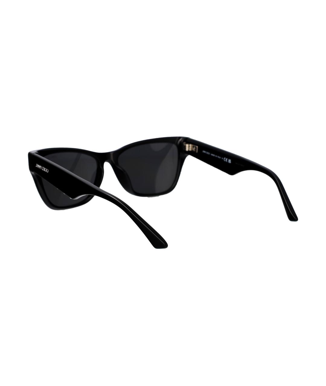 JIMMY CHOO Черные пластиковые солнцезащитные очки, фото 4