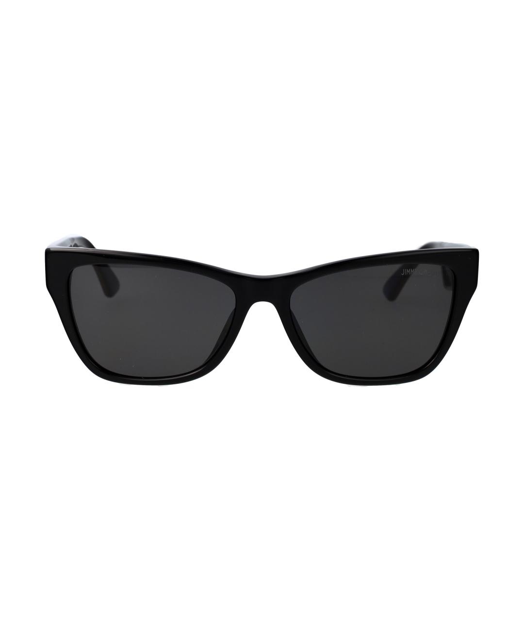 JIMMY CHOO Черные пластиковые солнцезащитные очки, фото 1