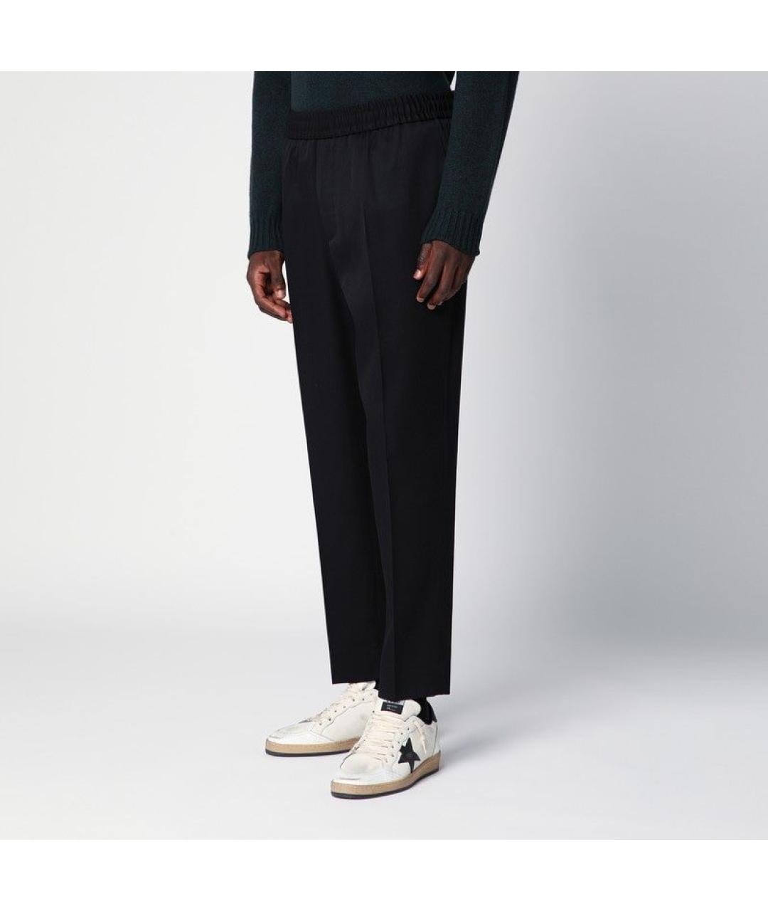 GOLDEN GOOSE DELUXE BRAND Черные шерстяные повседневные брюки, фото 3