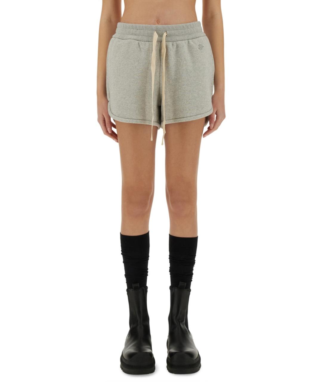 JIL SANDER Серые хлопковые шорты, фото 2