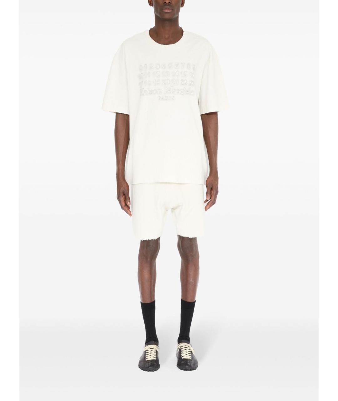 MAISON MARGIELA Белая хлопковая футболка, фото 5