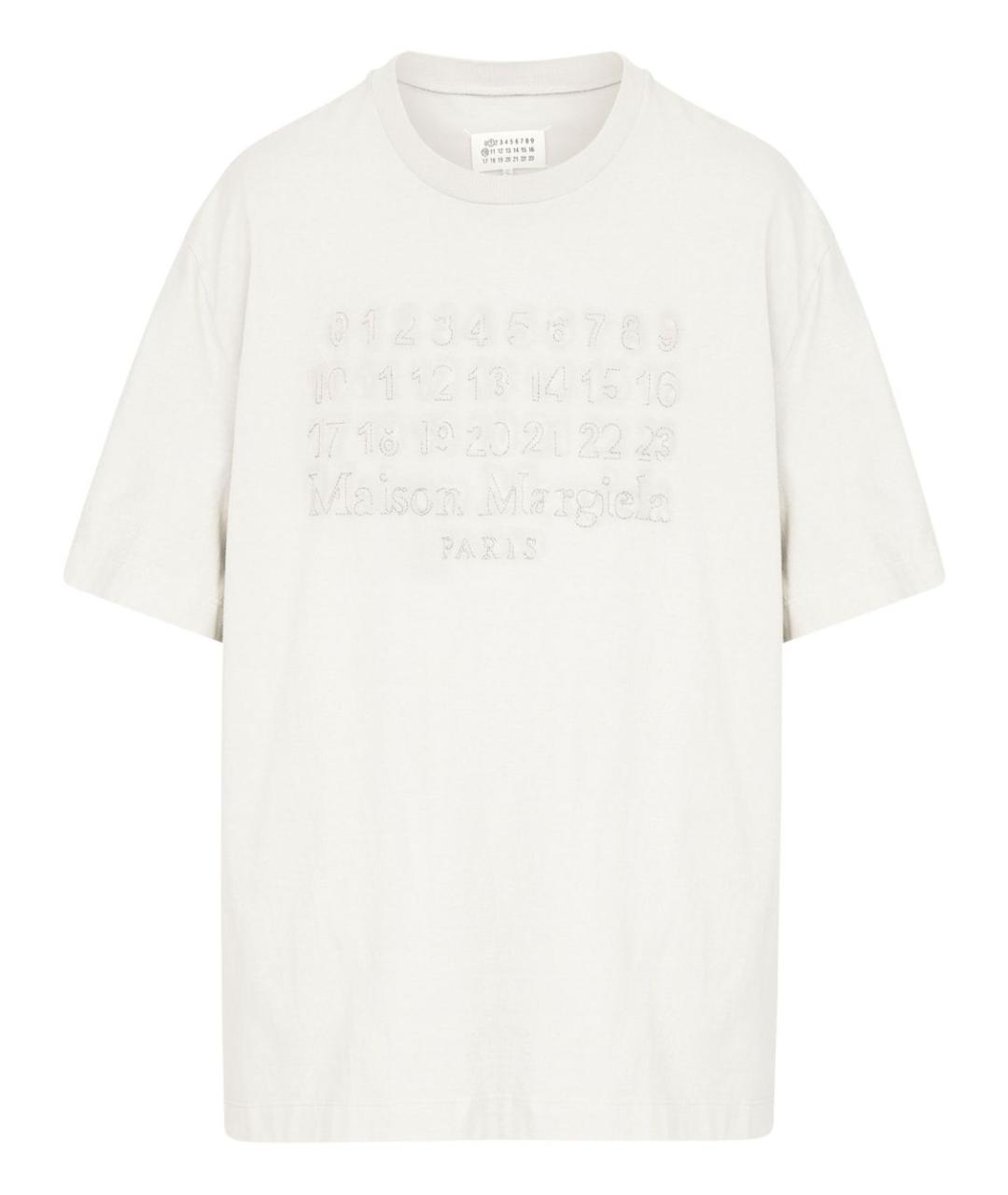 MAISON MARGIELA Белая хлопковая футболка, фото 1