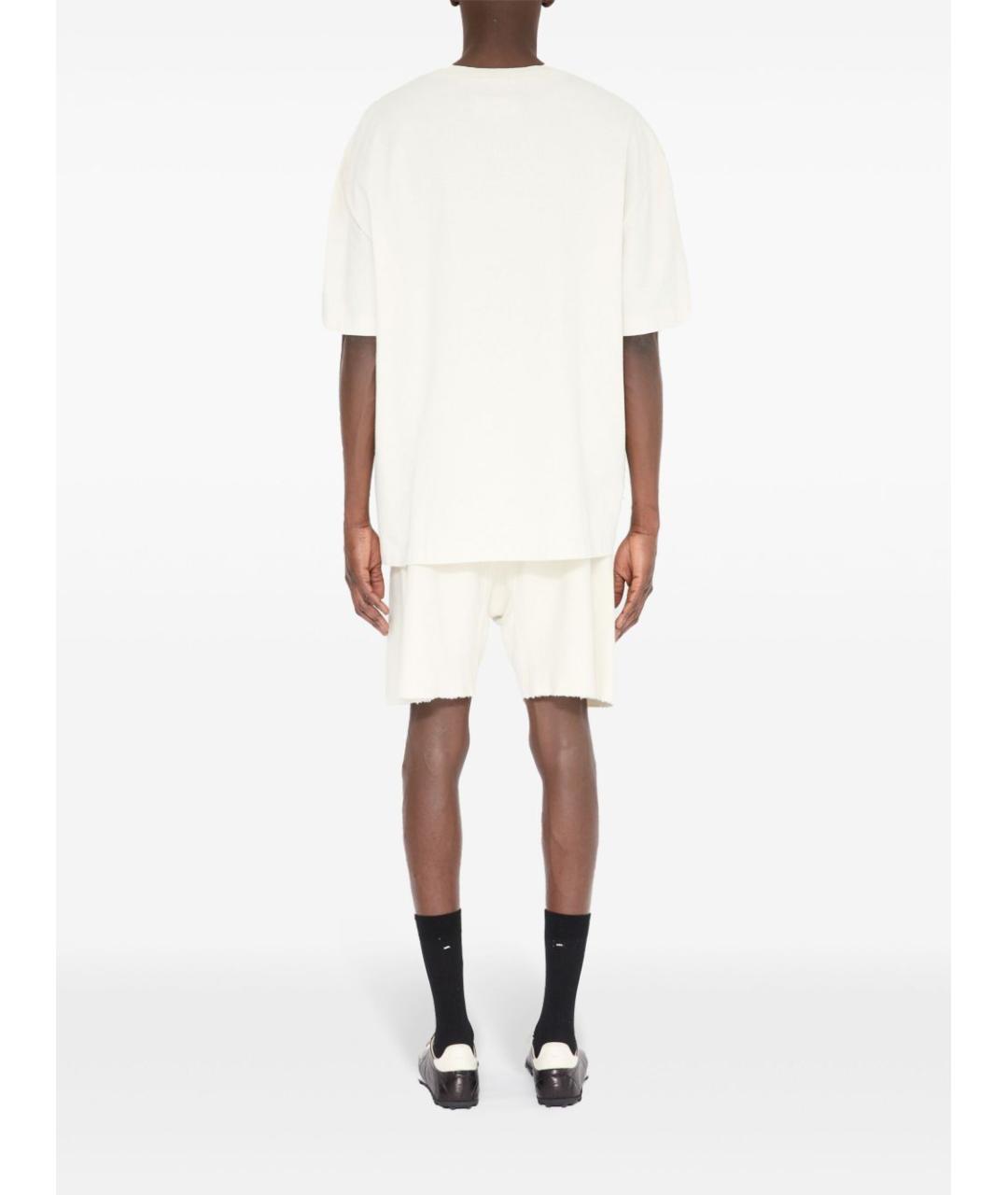 MAISON MARGIELA Белая хлопковая футболка, фото 2