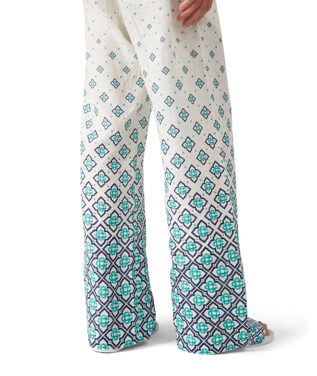 CASABLANCA Мульти шелковые повседневные брюки, фото 3