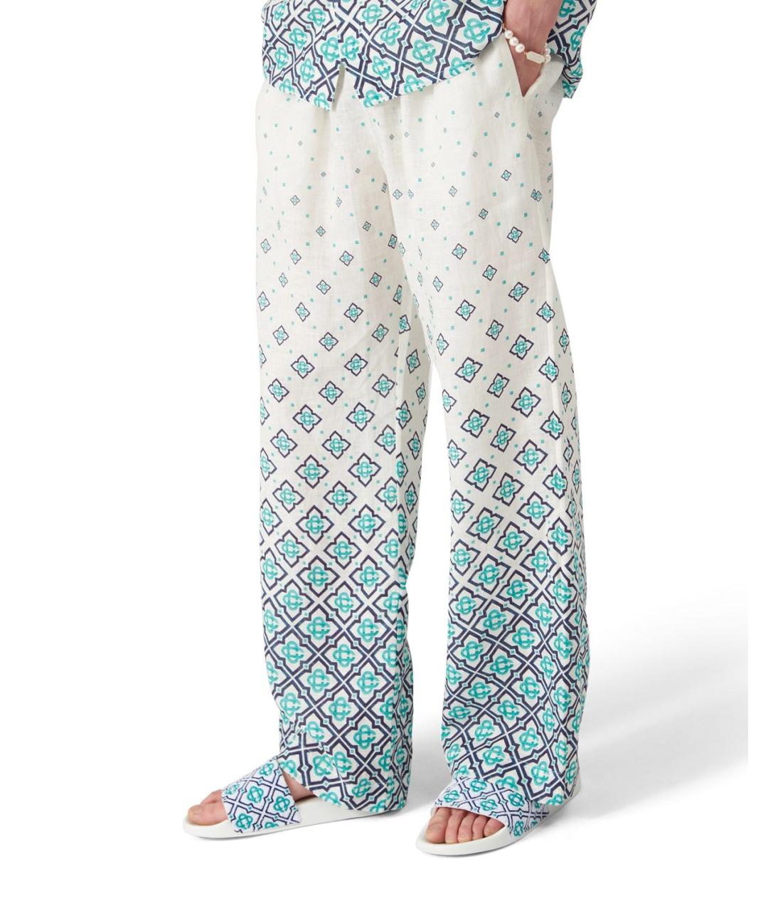 CASABLANCA Мульти шелковые повседневные брюки, фото 2