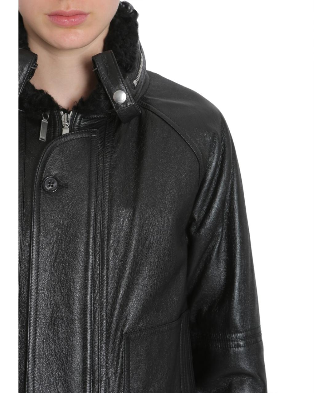 SAINT LAURENT Черная кожаная куртка, фото 5
