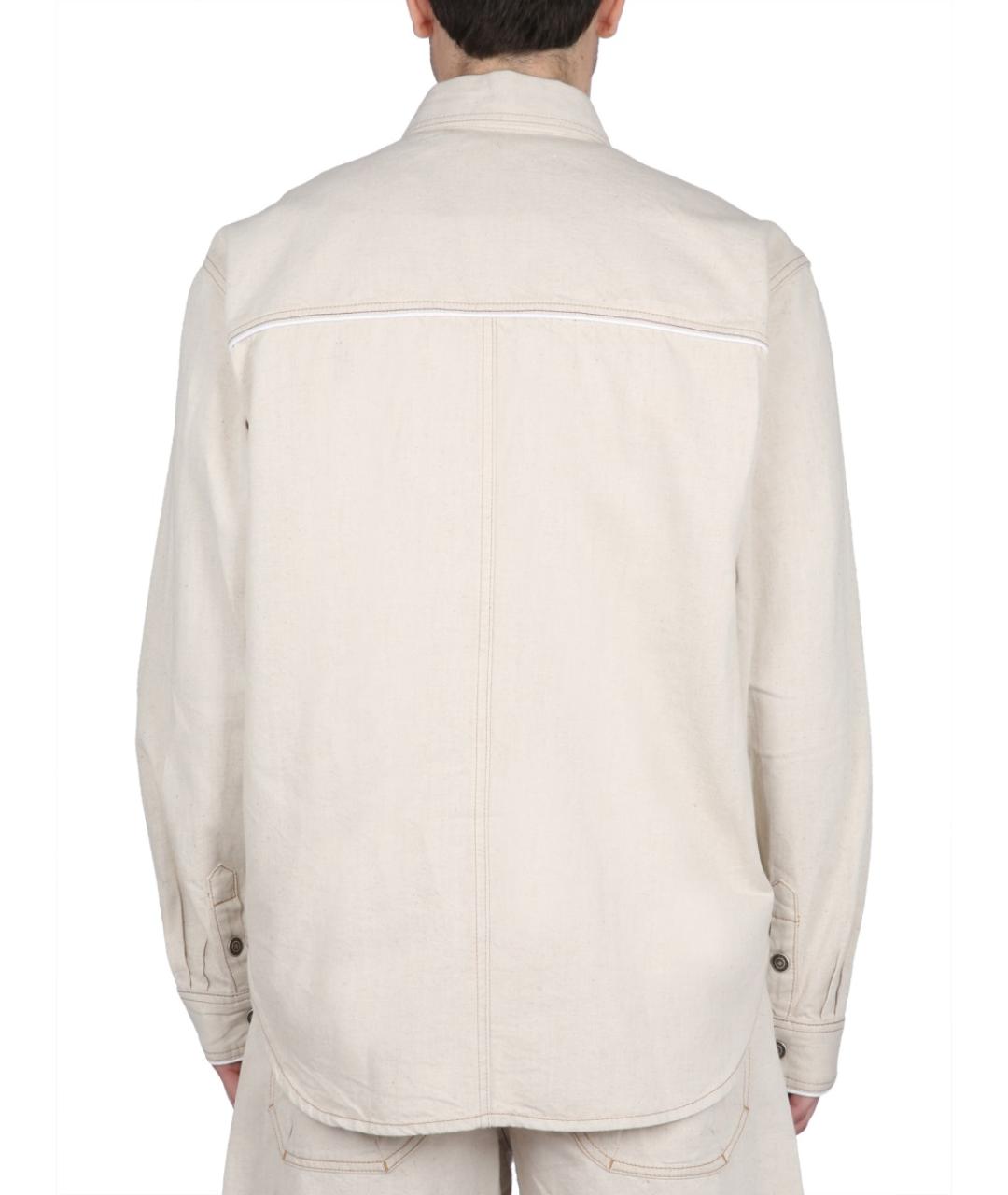 ISABEL MARANT Бежевая хлопковая куртка, фото 4