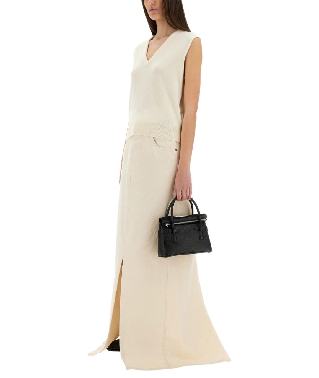 MAISON MARGIELA Белая шерстяная жилетка, фото 4