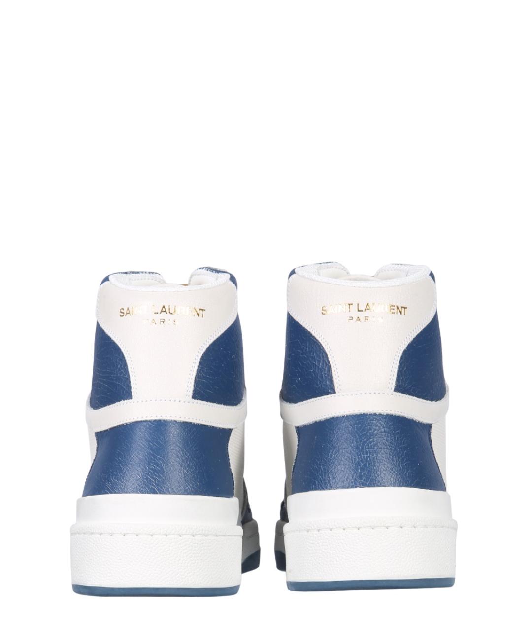 SAINT LAURENT Мульти кожаные высокие кроссовки / кеды, фото 3