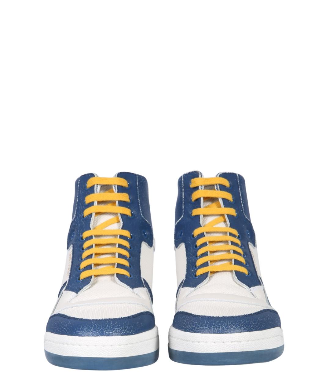 SAINT LAURENT Мульти кожаные высокие кроссовки / кеды, фото 2