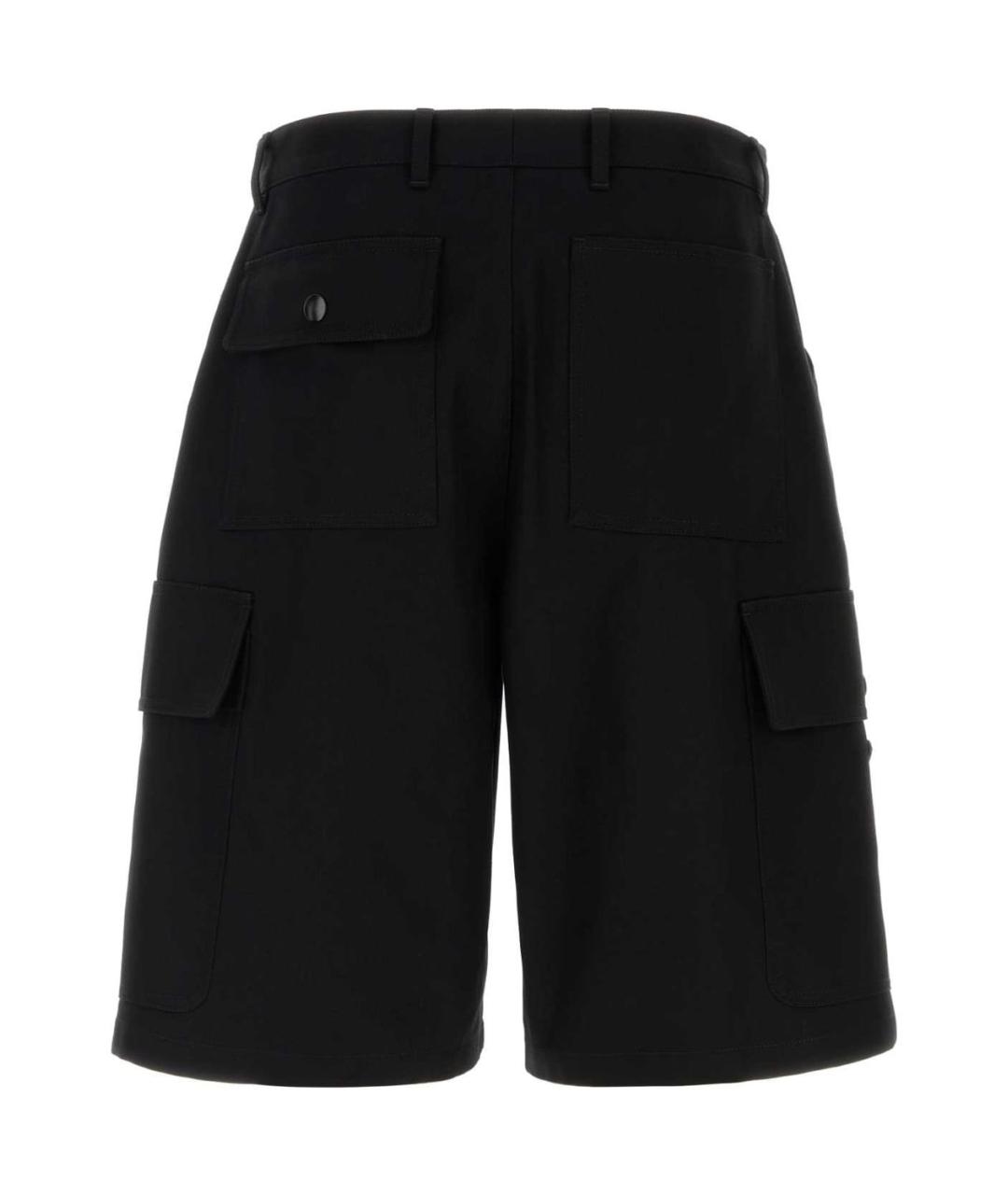 PRADA Черные хлопковые шорты, фото 2