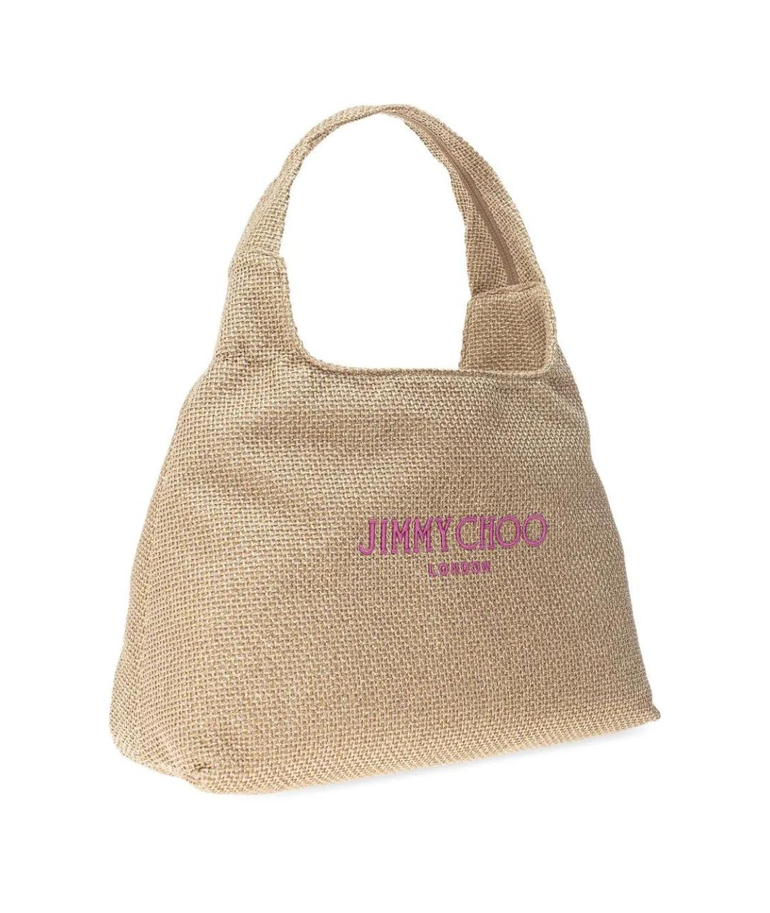 JIMMY CHOO Золотая сумка тоут, фото 4