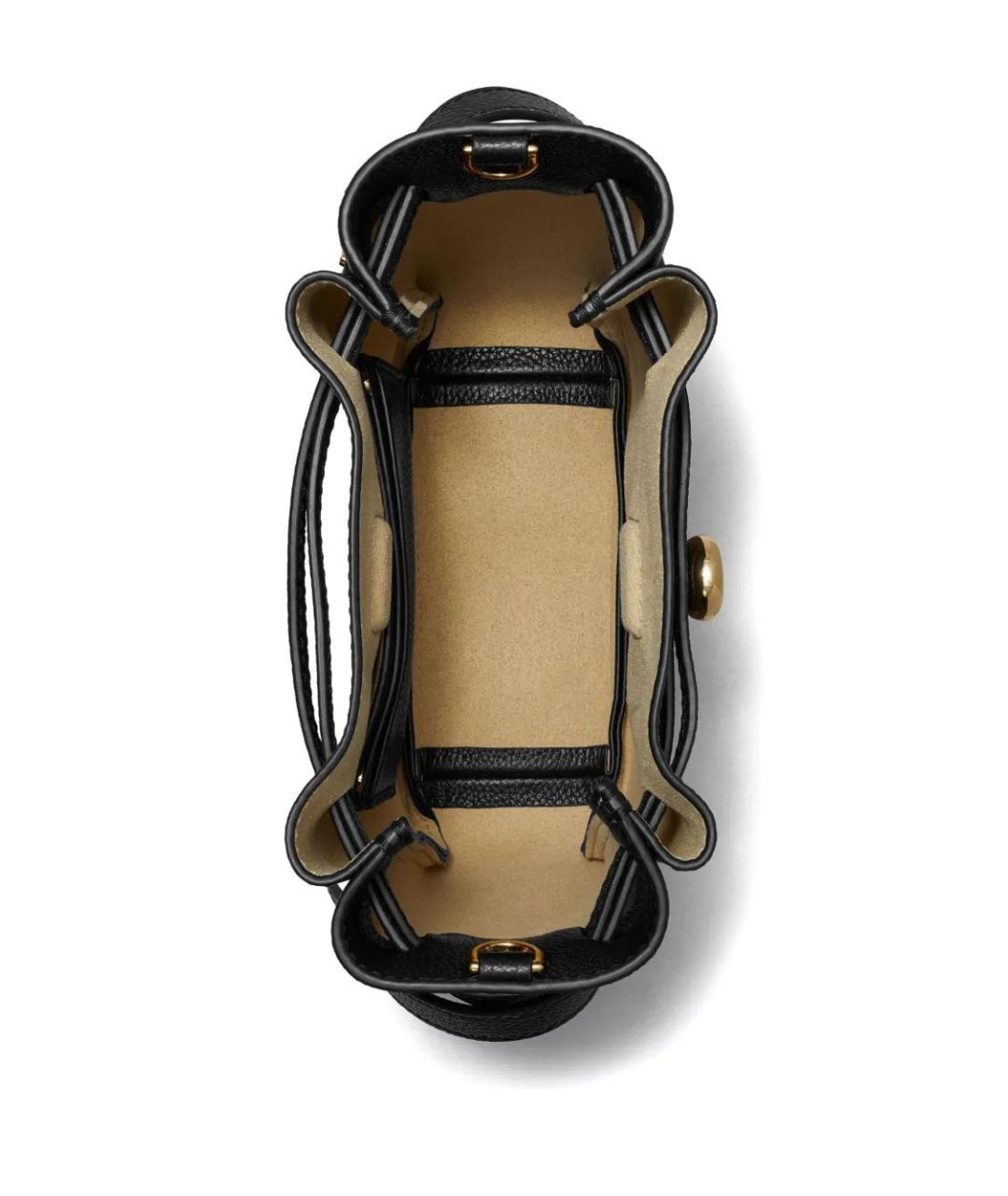 TORY BURCH Черная кожаная сумка через плечо, фото 4