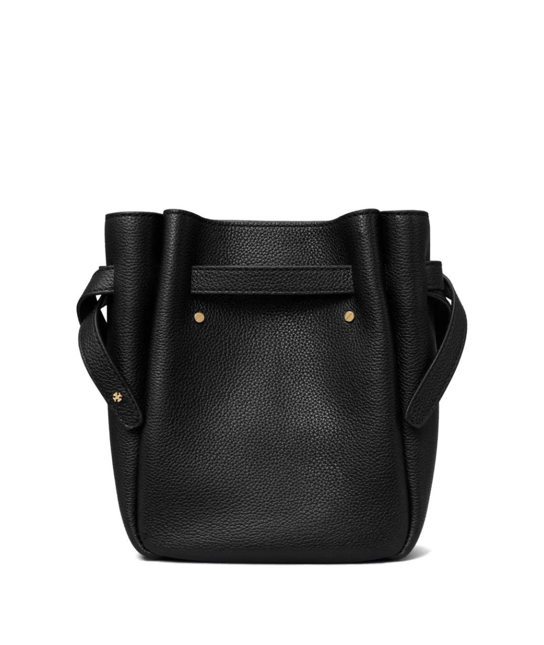 TORY BURCH Черная кожаная сумка через плечо, фото 2