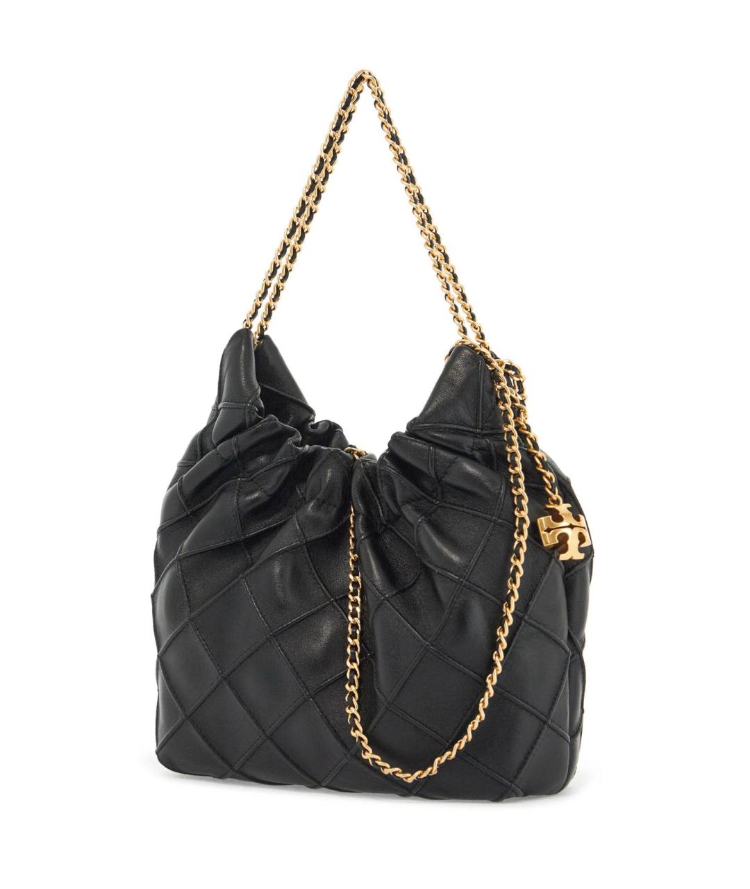 TORY BURCH Черная кожаная сумка через плечо, фото 4