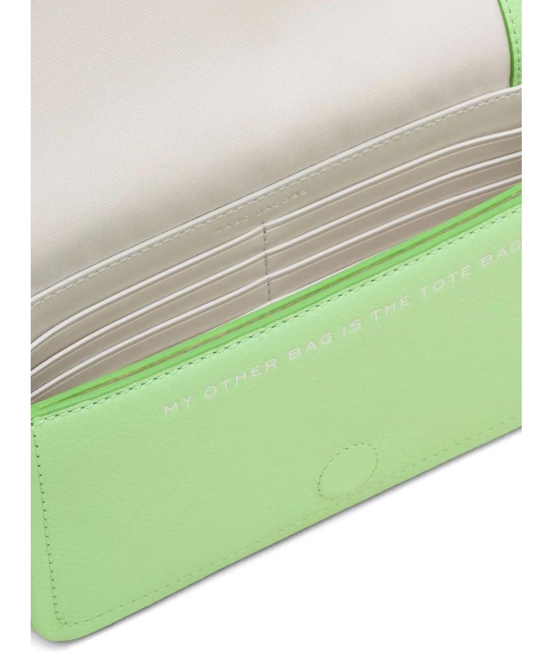 MARC JACOBS Зеленая кожаная сумка через плечо, фото 5